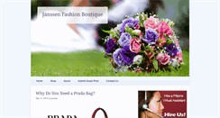 Desktop Screenshot of janssenfashionboutique.biz